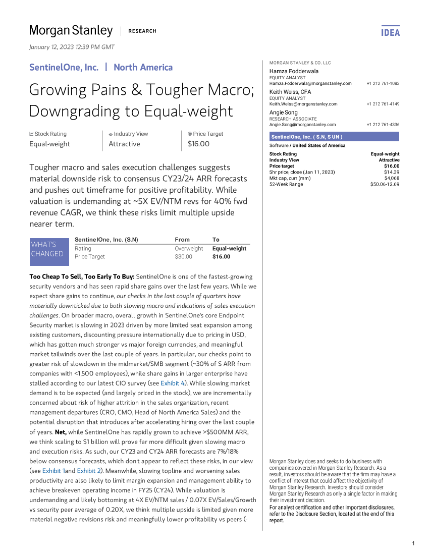 Morgan Stanley-SentinelOne, Inc. Growing Pains  Tougher Macro; Downgradin...Morgan Stanley-SentinelOne, Inc. Growing Pains  Tougher Macro; Downgradin..._1.png